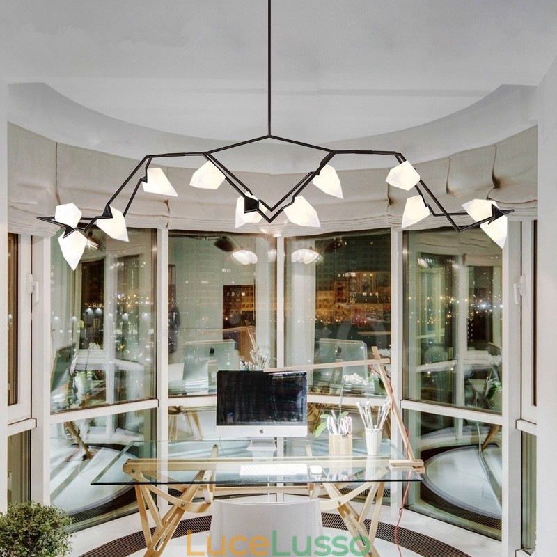 Lampadario moderno contemporaneo a 8 luci