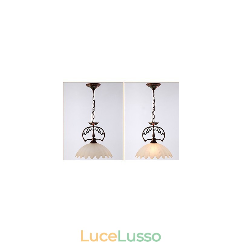Lampada a sospensione dipinta a mano retrò Lampada a sospensione Illuminazione