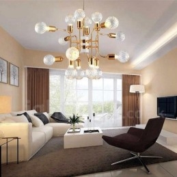 Lampadario moderno contemporaneo a 4 livelli con 16 luci