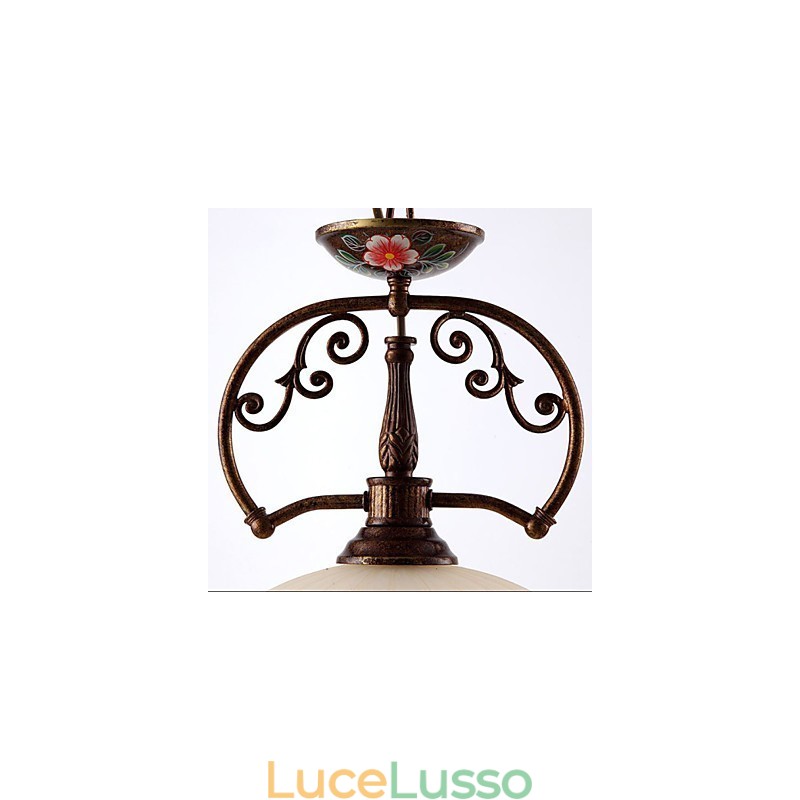 Lampada a sospensione dipinta a mano retrò Lampada a sospensione Illuminazione