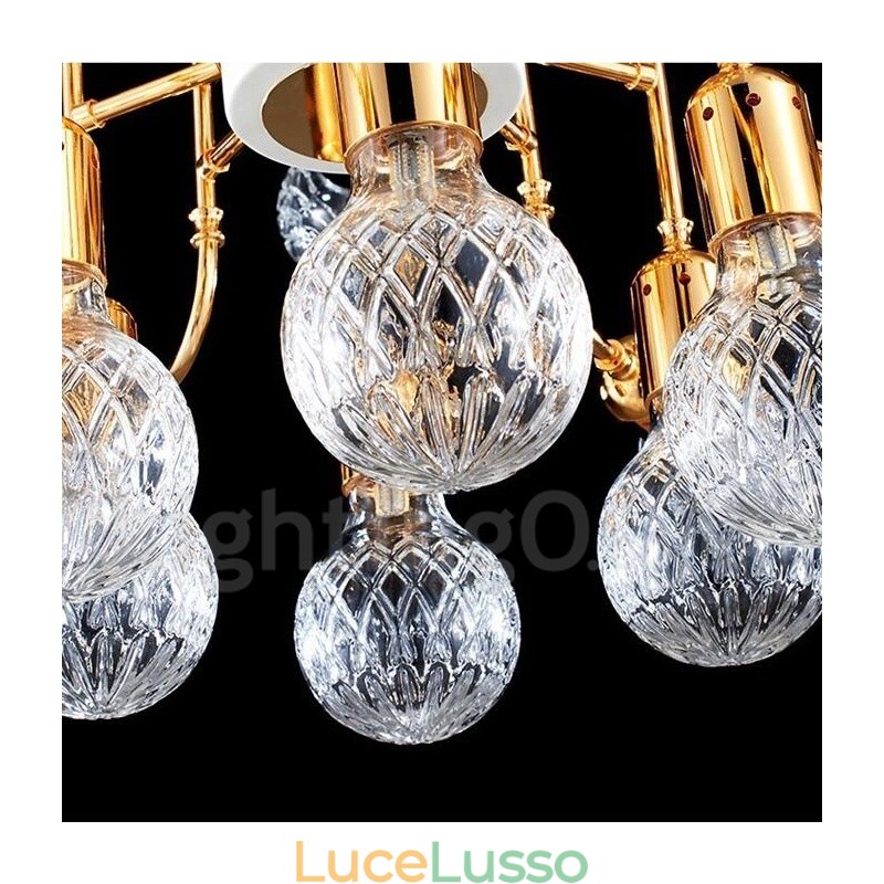 Lampadario moderno contemporaneo a 4 livelli con 16 luci