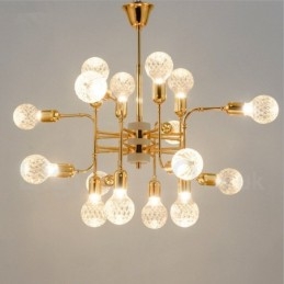 Lampadario moderno contemporaneo a 4 livelli con 16 luci