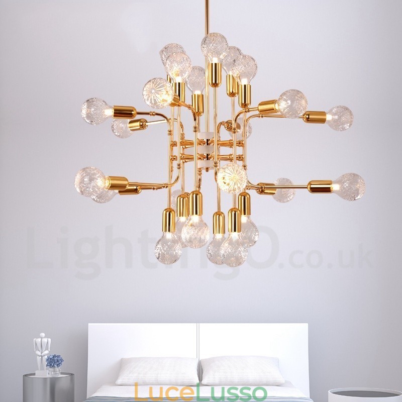Lampadario moderno contemporaneo a 4 livelli con 16 luci