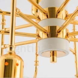 Lampadario moderno contemporaneo a 4 livelli con 16 luci