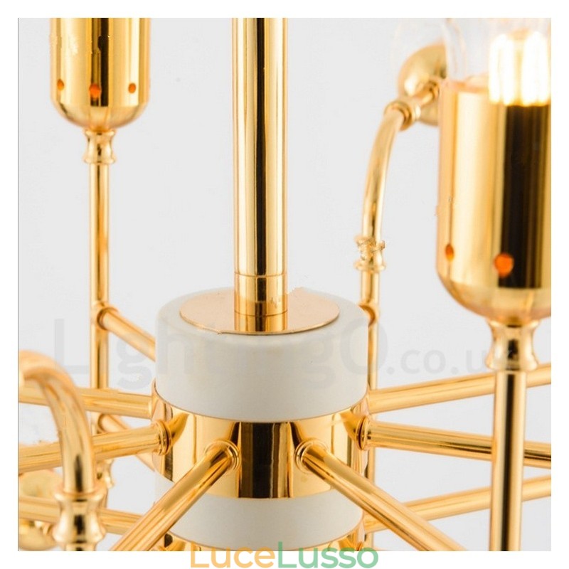 Lampadario moderno contemporaneo a 4 livelli con 16 luci