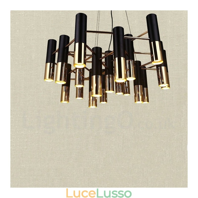 Lampadario moderno contemporaneo a 19 luci, lampada a un solo livello