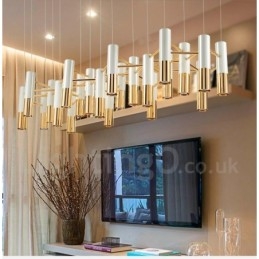 Lampadario moderno contemporaneo a 22 luci, lampada a un solo livello