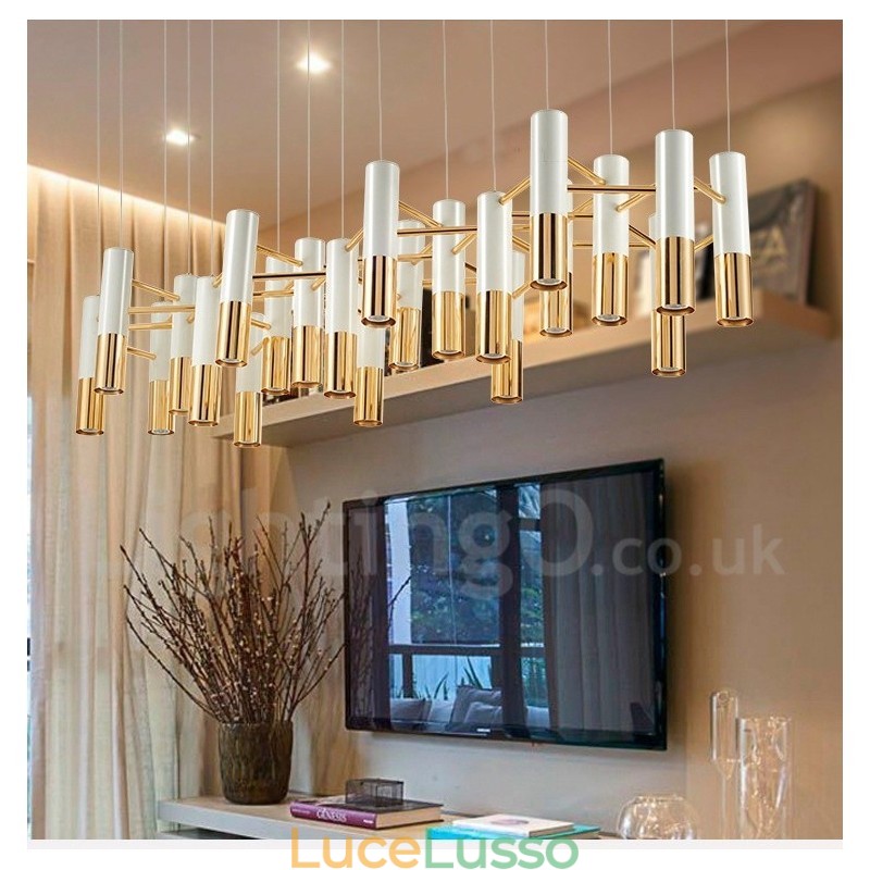 Lampadario moderno contemporaneo a 22 luci, lampada a un solo livello