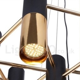Lampadario moderno contemporaneo a 22 luci, lampada a un solo livello