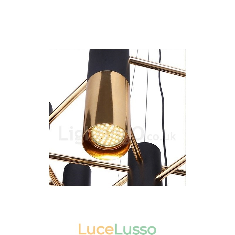 Lampadario moderno contemporaneo a 22 luci, lampada a un solo livello
