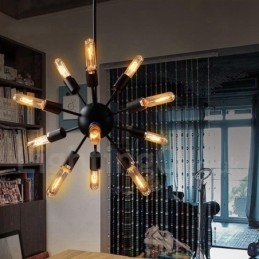 Lampadario Sputnik retrò vintage a 12 luci