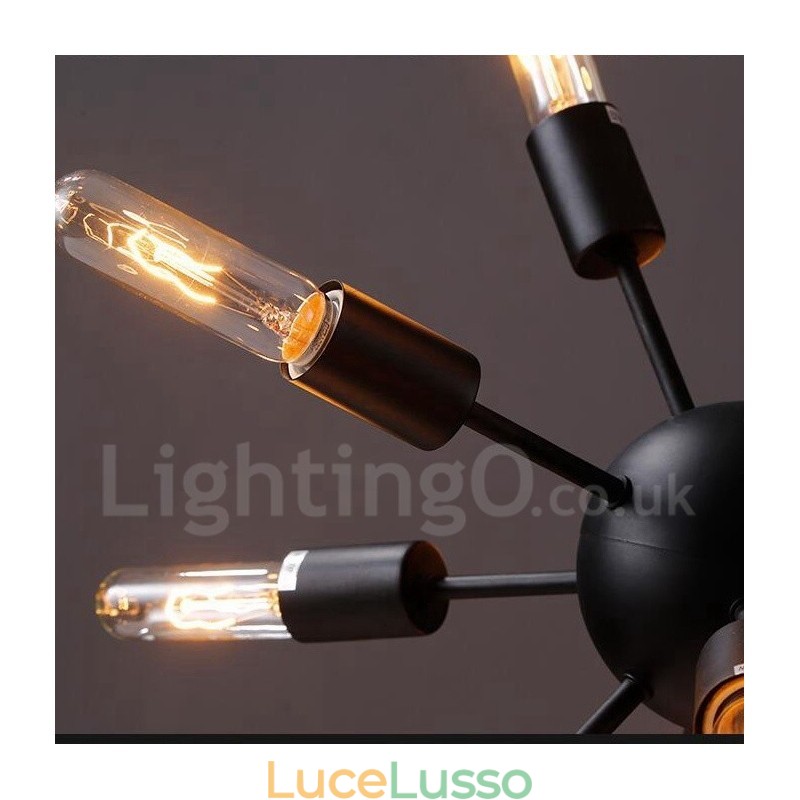 Lampadario Sputnik retrò vintage a 12 luci