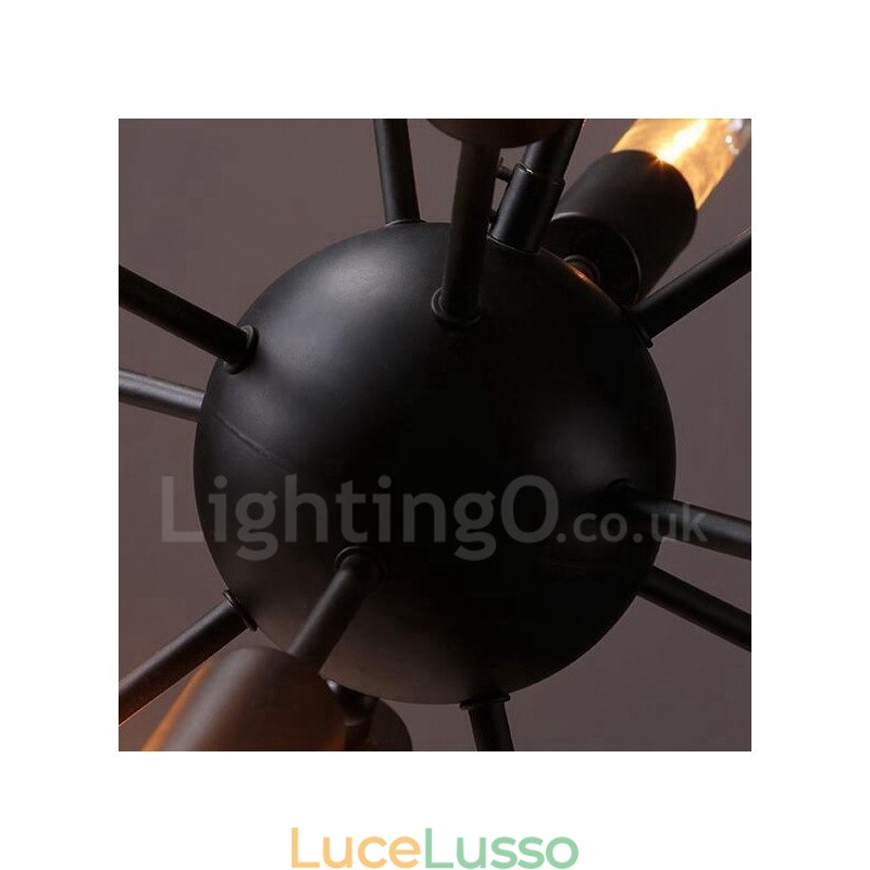 Lampadario Sputnik retrò vintage a 12 luci
