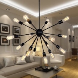 Lampadario retrò vintage Sputnik a 16 luci