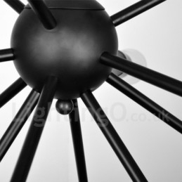 Lampadario retrò vintage Sputnik a 16 luci