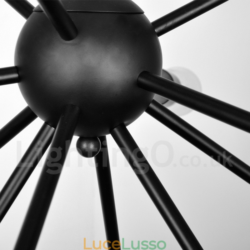 Lampadario retrò vintage Sputnik a 16 luci