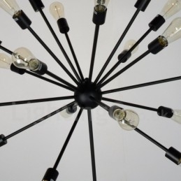 Lampadario retrò vintage Sputnik a 16 luci