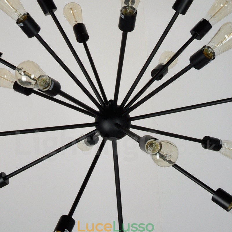 Lampadario retrò vintage Sputnik a 16 luci