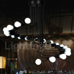 Lampadario contemporaneo nero