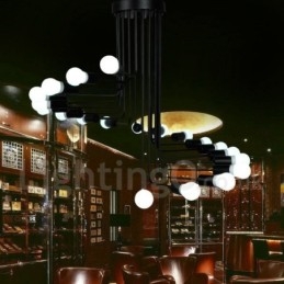 Lampadario contemporaneo nero