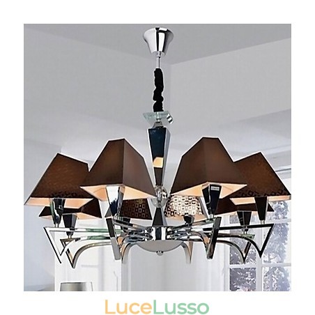 Lampadario in ferro battuto alla moda, illuminazione artistica, lampadario con 8 luci Lampadario in ferro battuto alla moda, illuminazione artistica, lampadario con 8 luci