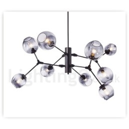 Lampadario con paralume in vetro stile moderno contemporaneo