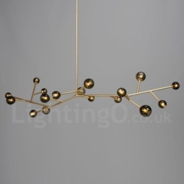 Lampadario vintage a 17 luci in stile country