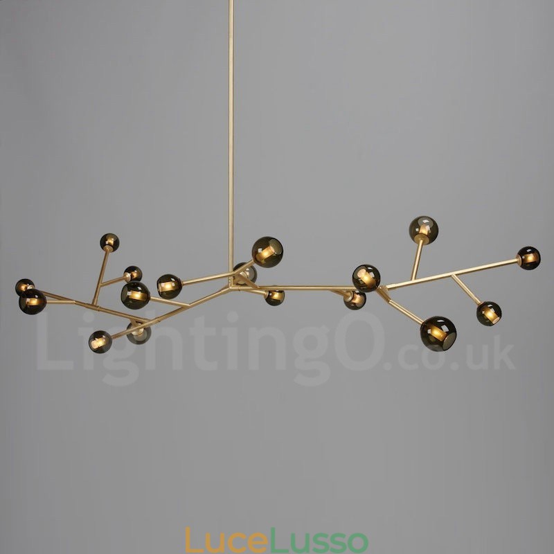 Lampadario vintage a 17 luci in stile country