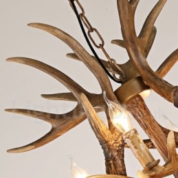 Lampadario vintage country a 12 luci