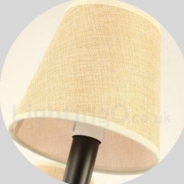 Lampadario a 6 luci a un piano in stile country retrò