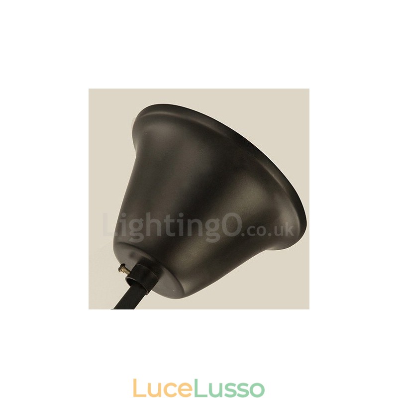 Lampadario a 6 luci a un piano in stile country retrò