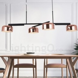 Lampadario girevole moderno contemporaneo a 4 luci a un livello