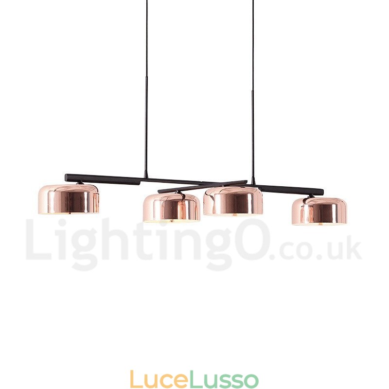 Lampadario girevole moderno contemporaneo a 4 luci a un livello