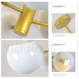 Lampadario moderno contemporaneo bianco a 10 luci