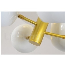 Lampadario moderno contemporaneo bianco a 10 luci