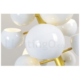 Lampadario moderno contemporaneo bianco a 10 luci
