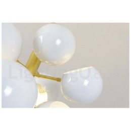 Lampadario moderno contemporaneo bianco a 10 luci