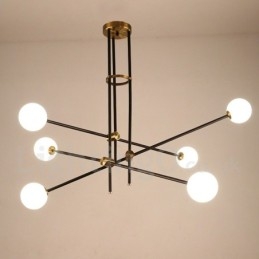 Lampadario moderno contemporaneo a 6 luci e 3 livelli