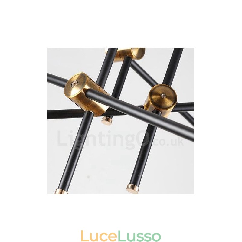 Lampadario moderno contemporaneo a 6 luci e 3 livelli