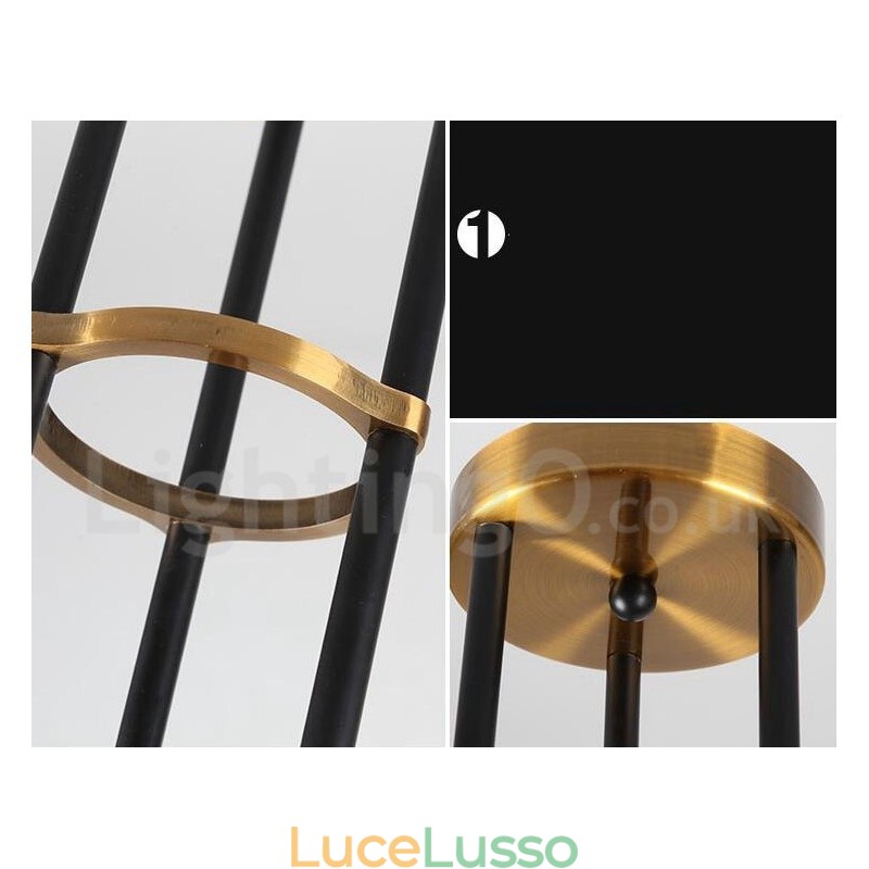 Lampadario moderno contemporaneo a 6 luci e 3 livelli