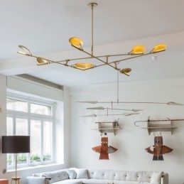 Lampadario moderno contemporaneo a 8 luci