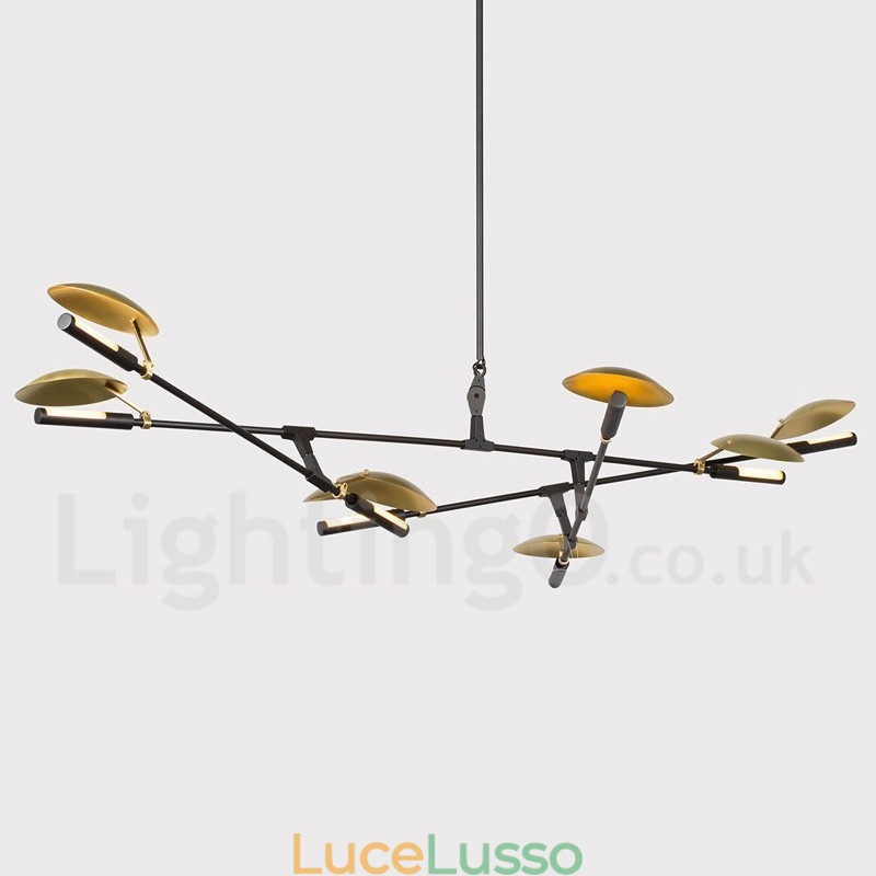 Lampadario moderno contemporaneo a 8 luci