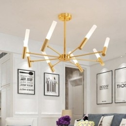 Lampadario moderno contemporaneo girevole a 8 luci