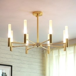 Lampadario moderno contemporaneo girevole a 8 luci