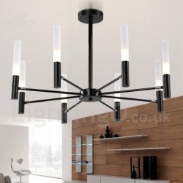 Lampadario moderno contemporaneo girevole a 8 luci