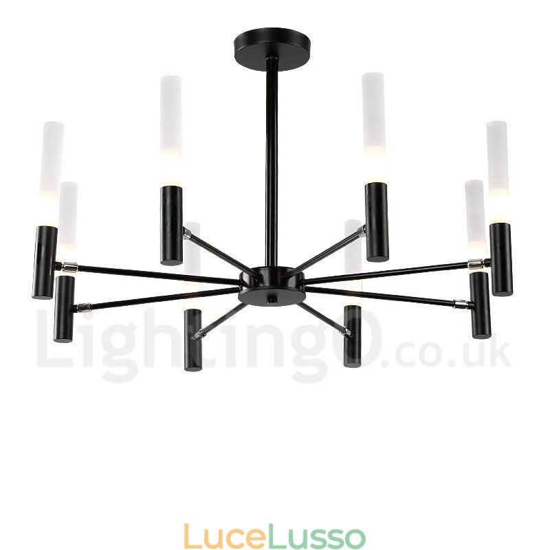 Lampadario moderno contemporaneo girevole a 8 luci