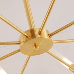Lampadario moderno contemporaneo girevole a 8 luci