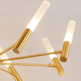 Lampadario moderno contemporaneo girevole a 8 luci