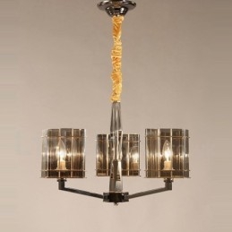 Lampadario moderno contemporaneo a 3 luci a un livello