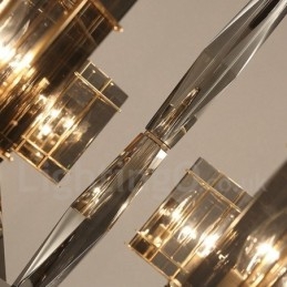 Lampadario moderno contemporaneo a 6 luci a un livello